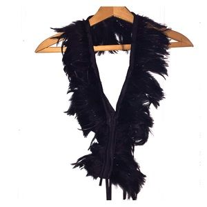 ❤️ Feather collar black